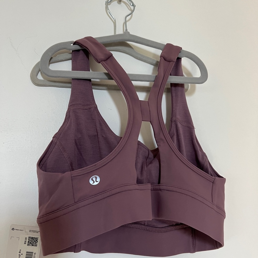New ❤️ lululemon 6 power through bra - Plum color Sports Bra 6